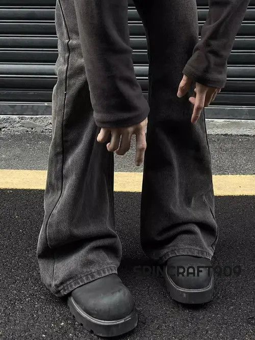 VIBE Stacked Flare Denim Jeans Size US 34 / EU 50 - 5 Thumbnail