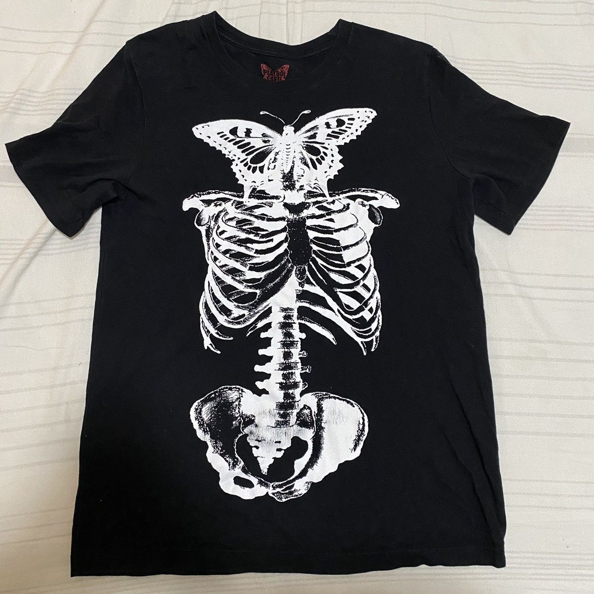 Streetwear Playboi Carti 2017 Official Tour Merch Skeleton Butterfly