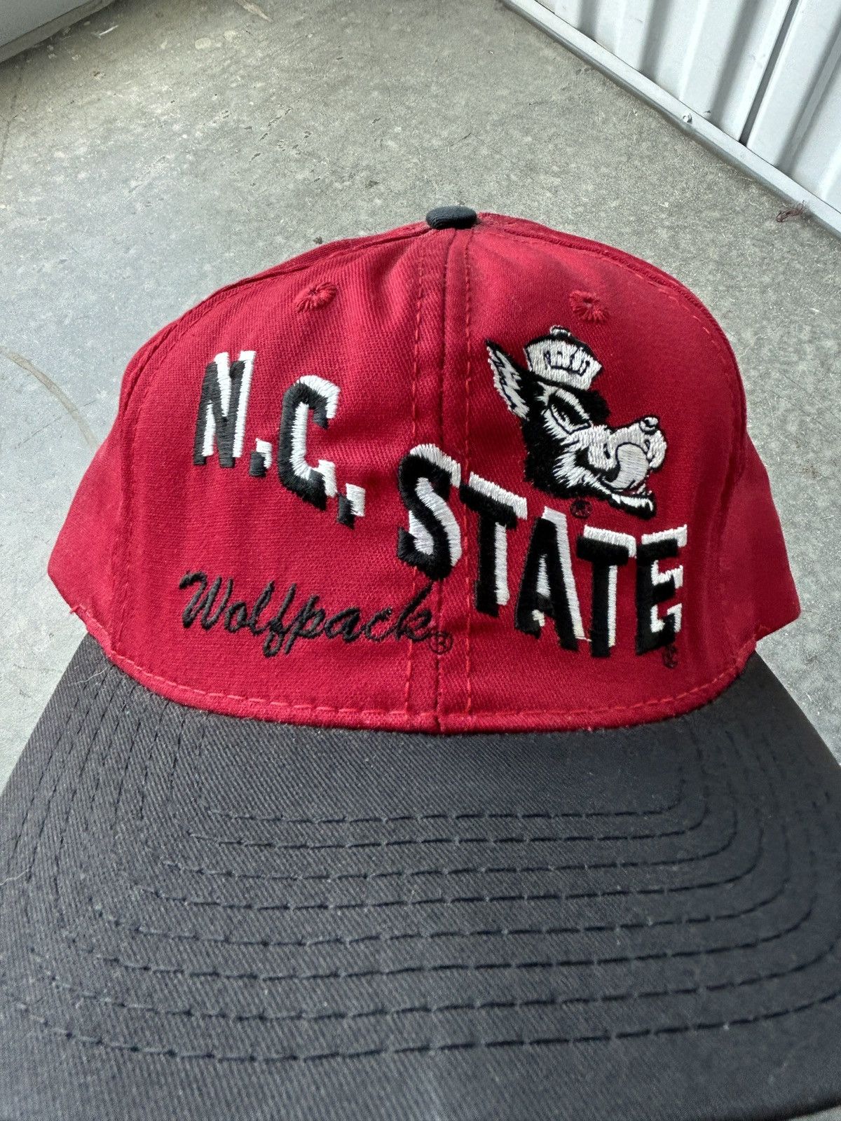 Vintage Vintage 90s NC State Wolfpack SnapBack Hat Size ONE SIZE - 2 Thumbnail
