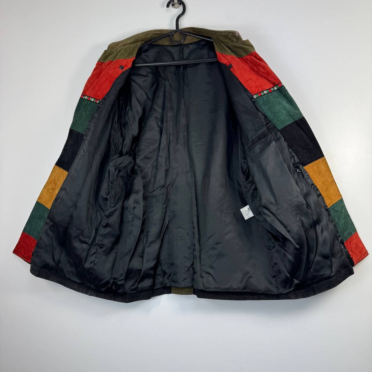 Other Vintage Vera Pelle Suede Leather Patchwork Made in Italy 42 Size US M / EU 48-50 / 2 - 3 Thumbnail