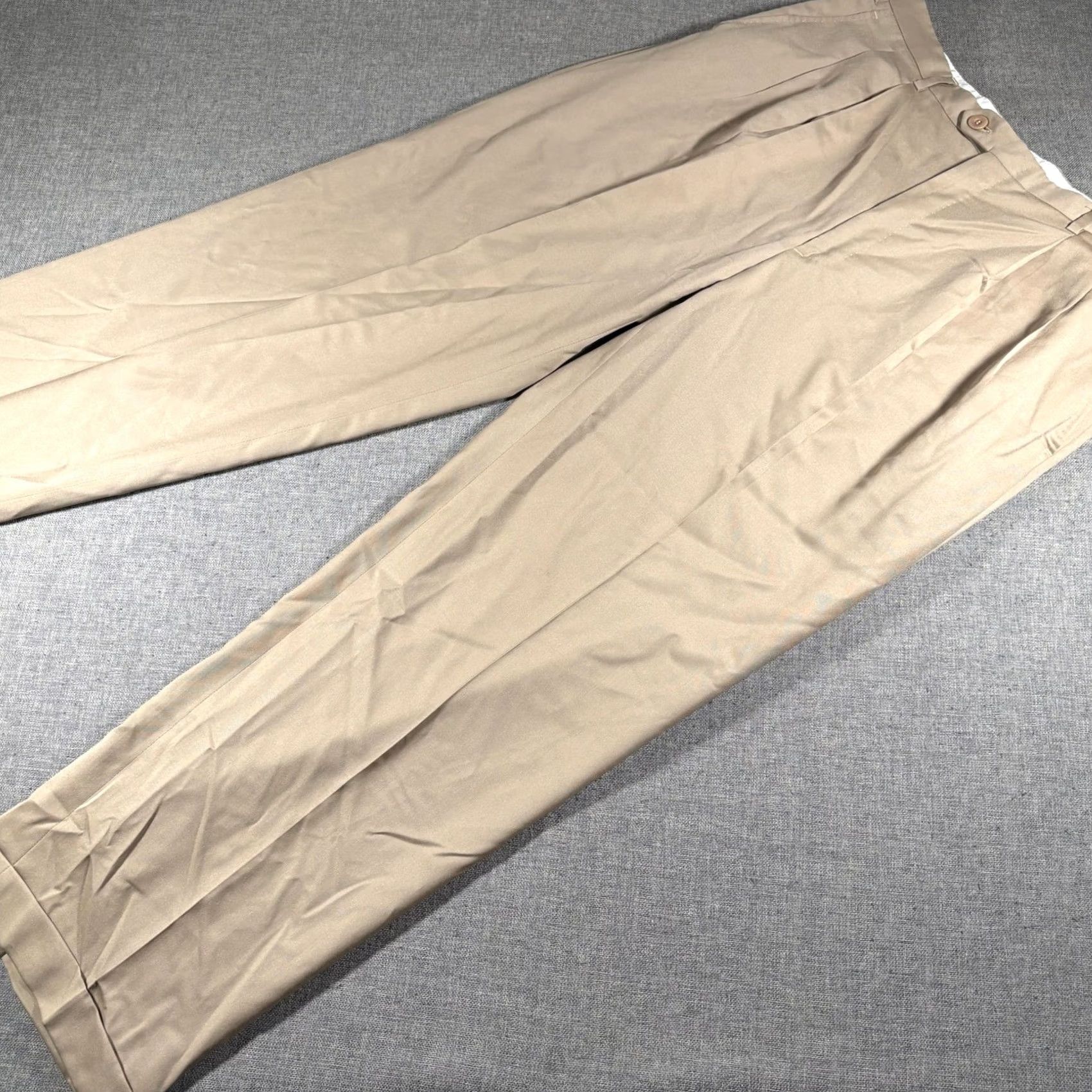 Brioni Brioni Pants Mens 38x28 Tan Khaki Pleated Cuffed Italian Dress Luxury Trousers Size US 38 / EU 54 - 2 Thumbnail