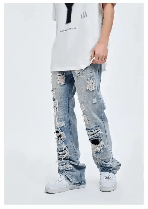 Jean Ripped Jeans Wide Leg Size US 28 / EU 44 - 5 Thumbnail