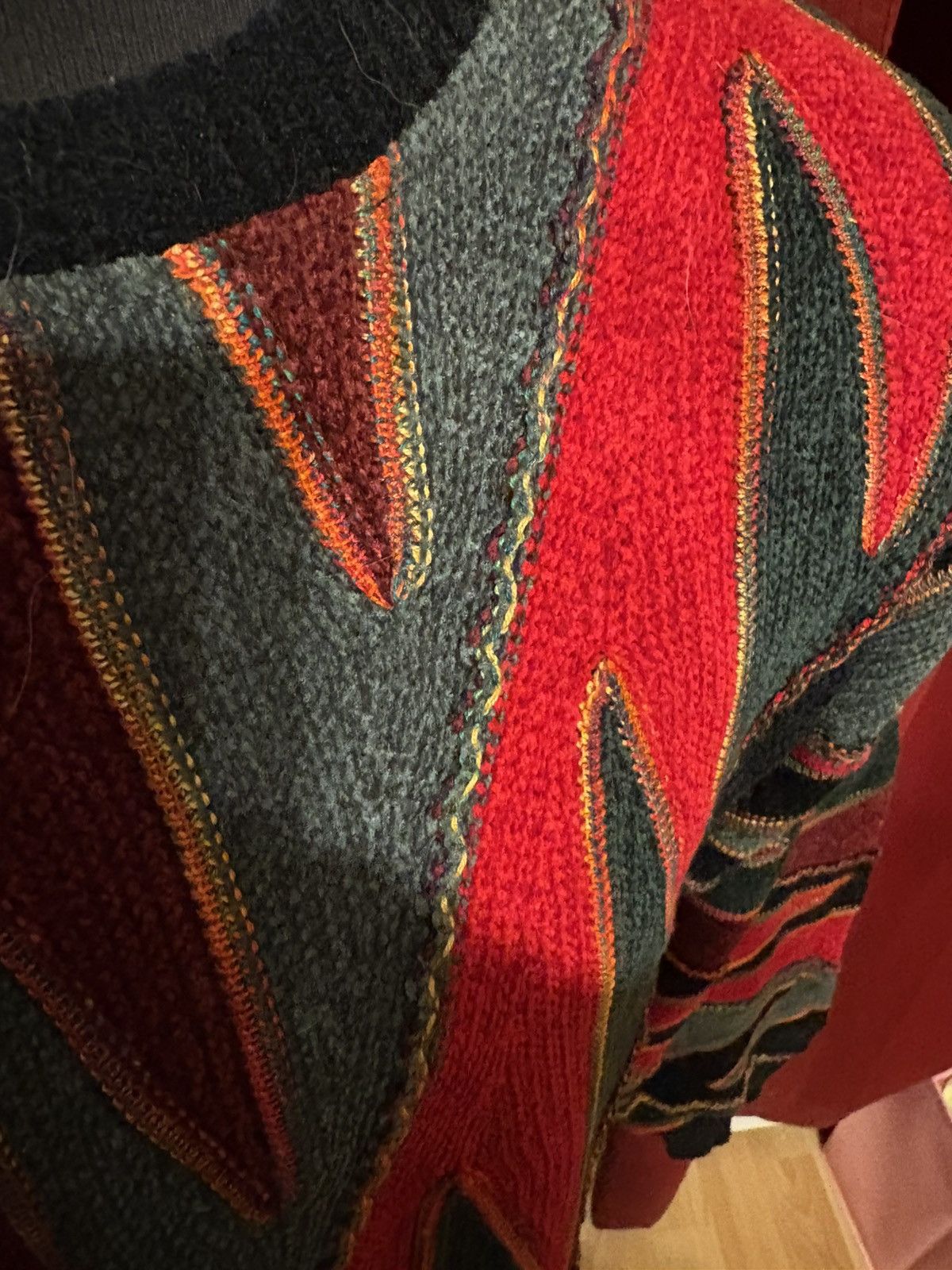 Tundra Canada Vintage Tundra Textile Knit Sweater 90’s Coogi Style Grail Size US L / EU 52-54 / 3 - 3 Thumbnail