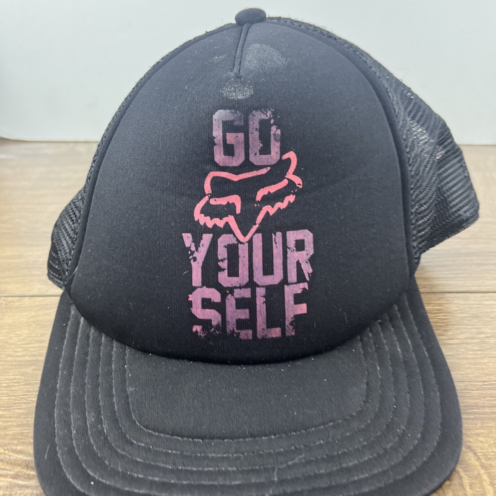 Fox Racing Go Fox Yourself Hat Fox Black Hat Adjustable Adult Size Blac Size ONE SIZE - 6 Thumbnail