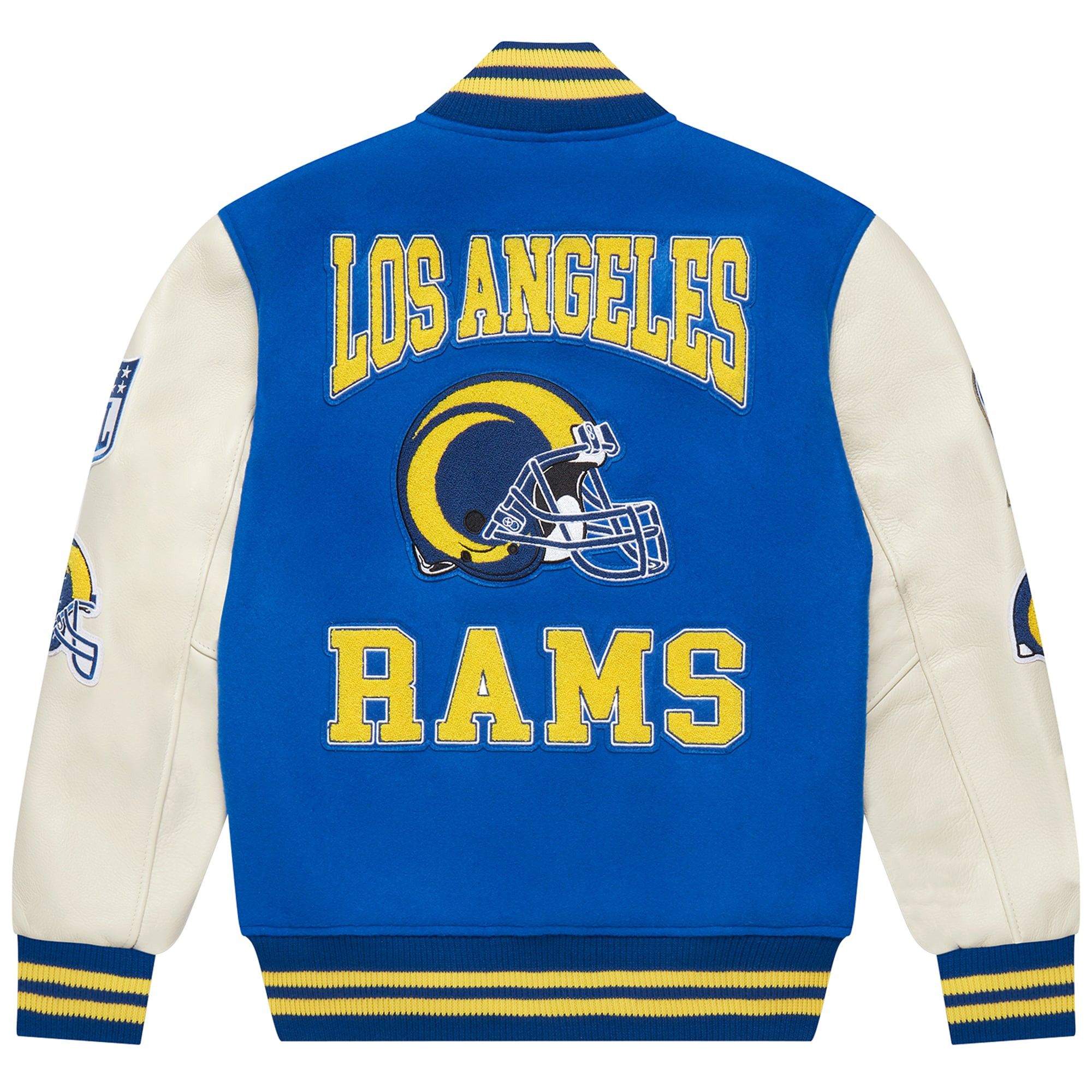 Drake × NFL × October's Very Own OVO X NFL - LA RAMS Varsity Jacket size Medium Size US M / EU 48-50 / 2 - 3 Thumbnail