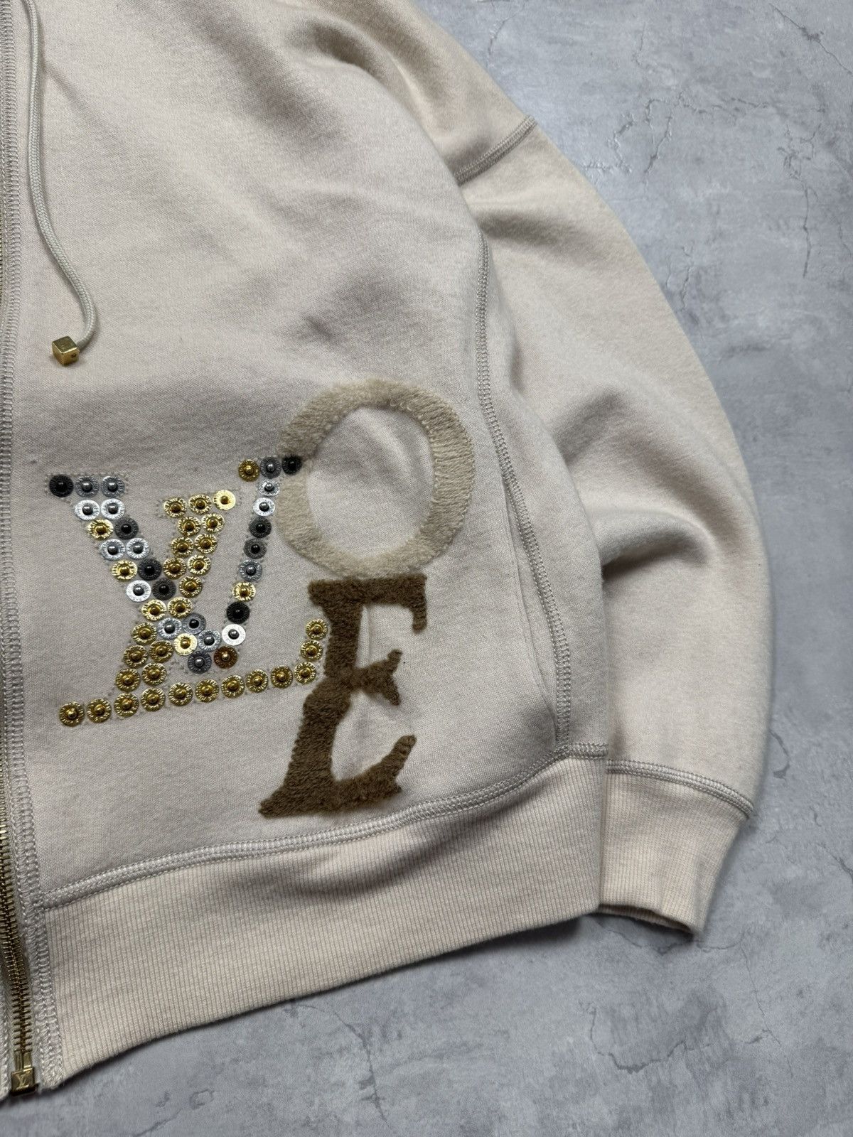 Louis Vuitton Louis Vuitton Vintage Luxury Zip Hoodie Size L / US 10 / IT 46 - 2 Thumbnail
