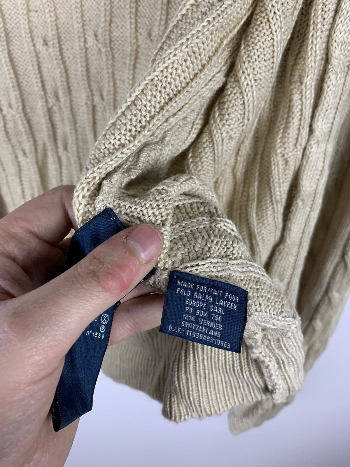 Ralph Lauren New with tags Ralph Lauren Cable Knit Linen Cardigan Belted Size L / US 10 / IT 46 - 14 Thumbnail