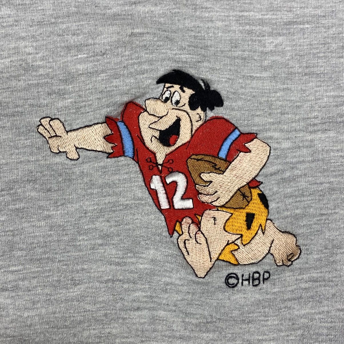Vintage Vintage Fred Flinstone Football Embroidered Sweatshirt Size US M / EU 48-50 / 2 - 3 Thumbnail