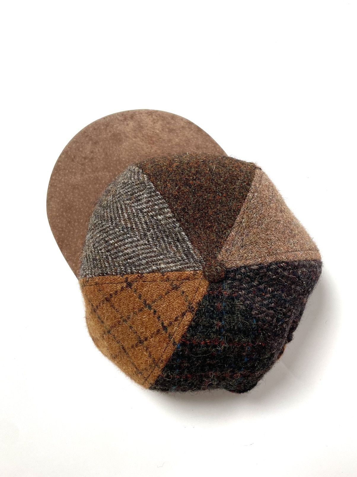 Harris Tweed Harris Tweed Patchwork Wool Hat Size ONE SIZE - 7 Thumbnail