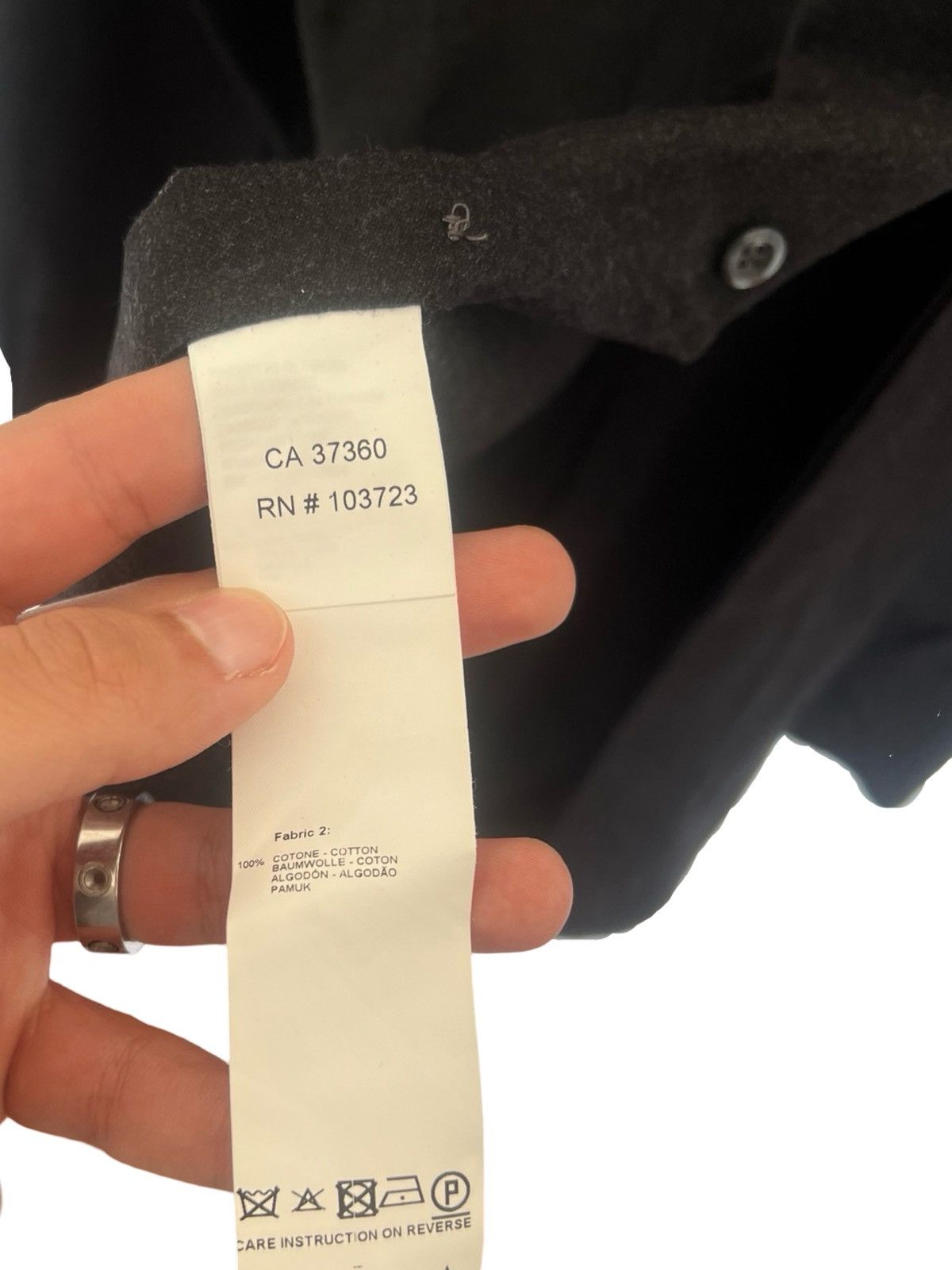 Emporio Armani Emporio Armani Black Button Down Shirt Size US M / EU 48-50 / 2 - 4 Thumbnail