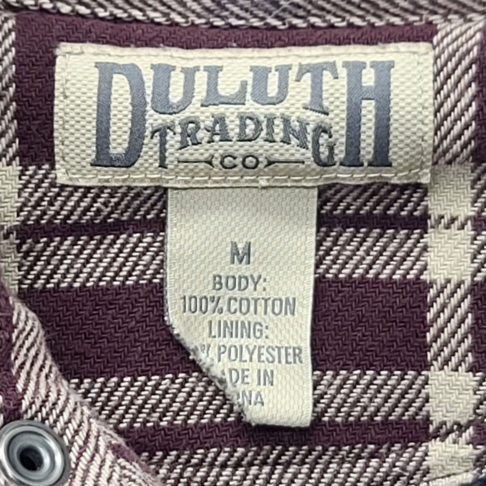 Vintage Duluth Flapjack Flannel Shirt Jac Heritage Weight Mens M Burgandy Plaid Button-Up Snap Long Sleeve Size US M / EU 48-50 / 2 - 2 Thumbnail