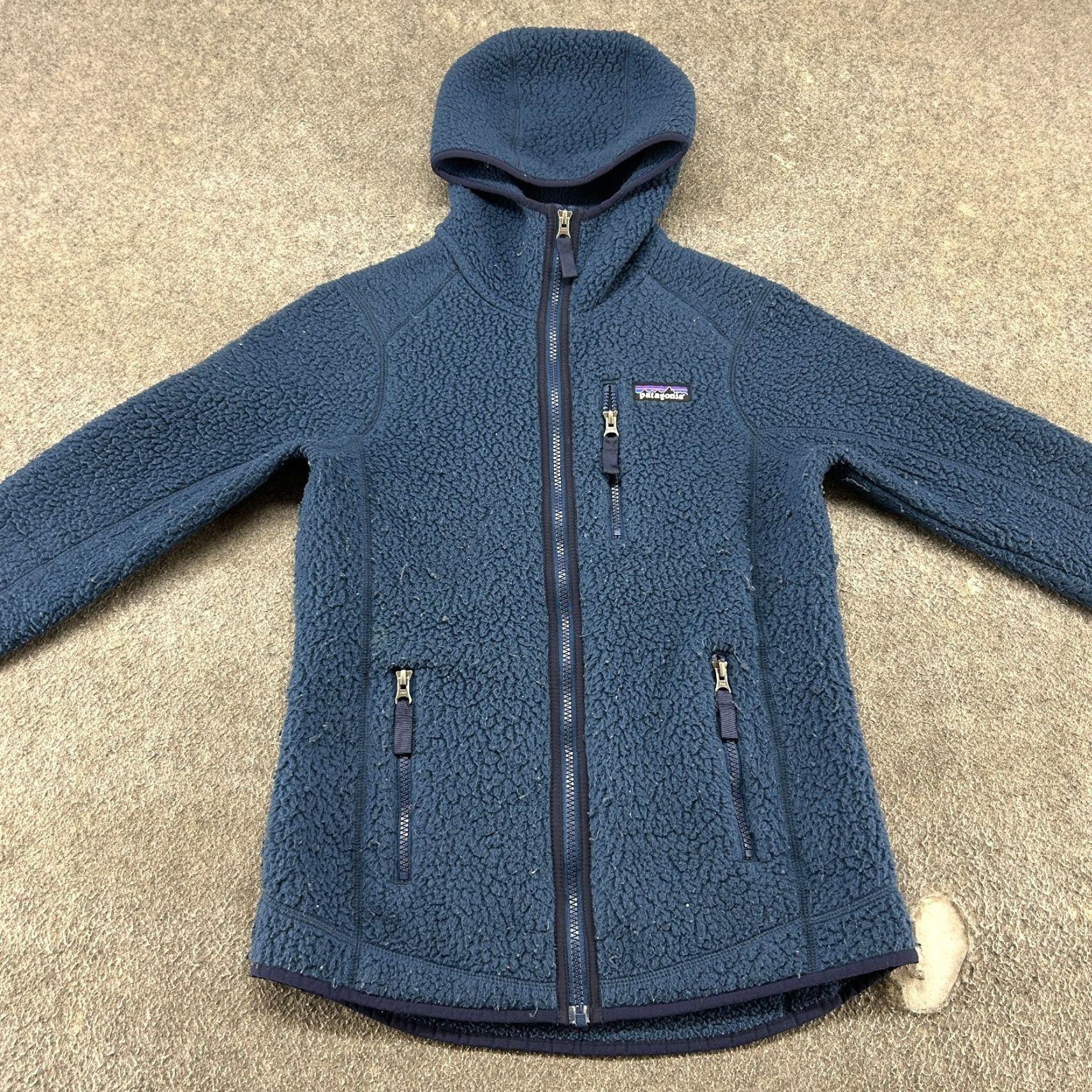 Patagonia Patagonia Jacket Womens XS Blue Hooded Retro Deep Pile Sherpa Fleece Full Zip Size XS / US 0-2 / IT 36-38 - 3 Thumbnail
