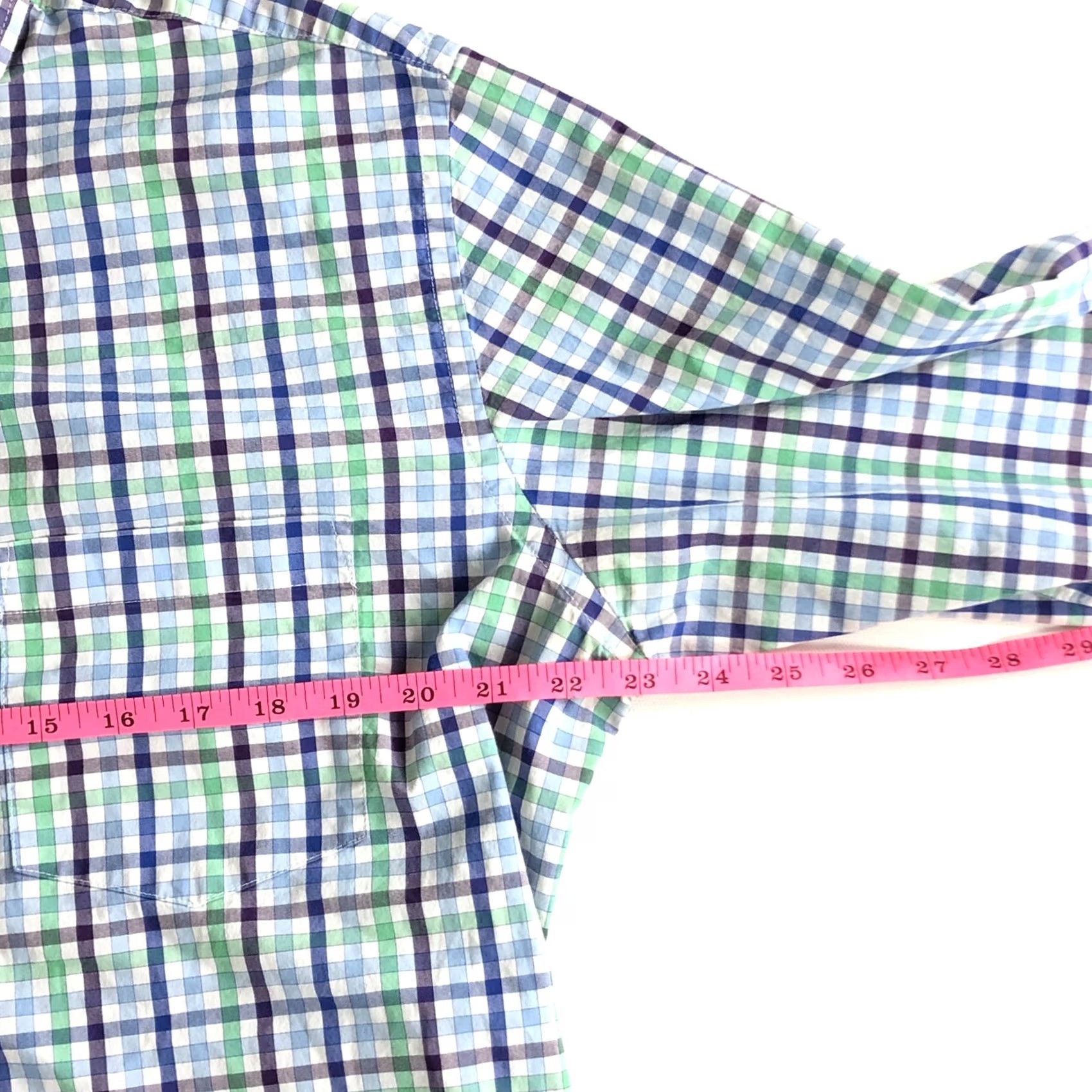 Vintage Foundry Shirt Mens LT Blue The Supply Plaid Button Down Long Sleeve Size R43 Size US L / EU 52-54 / 3 - 6 Thumbnail