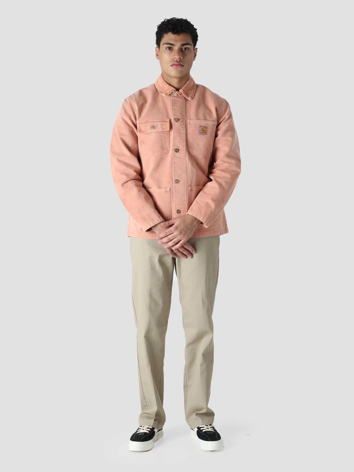 image of Carhartt Wip Michigan Chore Coat (Spring) in Orange, Men's (Size Medium)