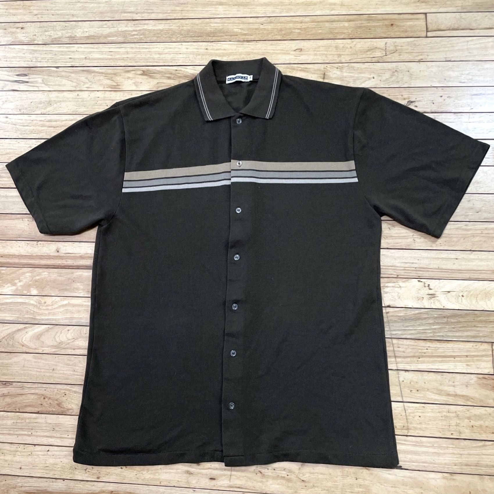 Etro MAXWEAR Shirt 2X VTG Striped Knit Button Up Green Beige Retro 70s Style 2X 46 Mens Shirt Vintage Green Beige 70s UI Size US XXL / EU 58 / 5 - 4 Thumbnail