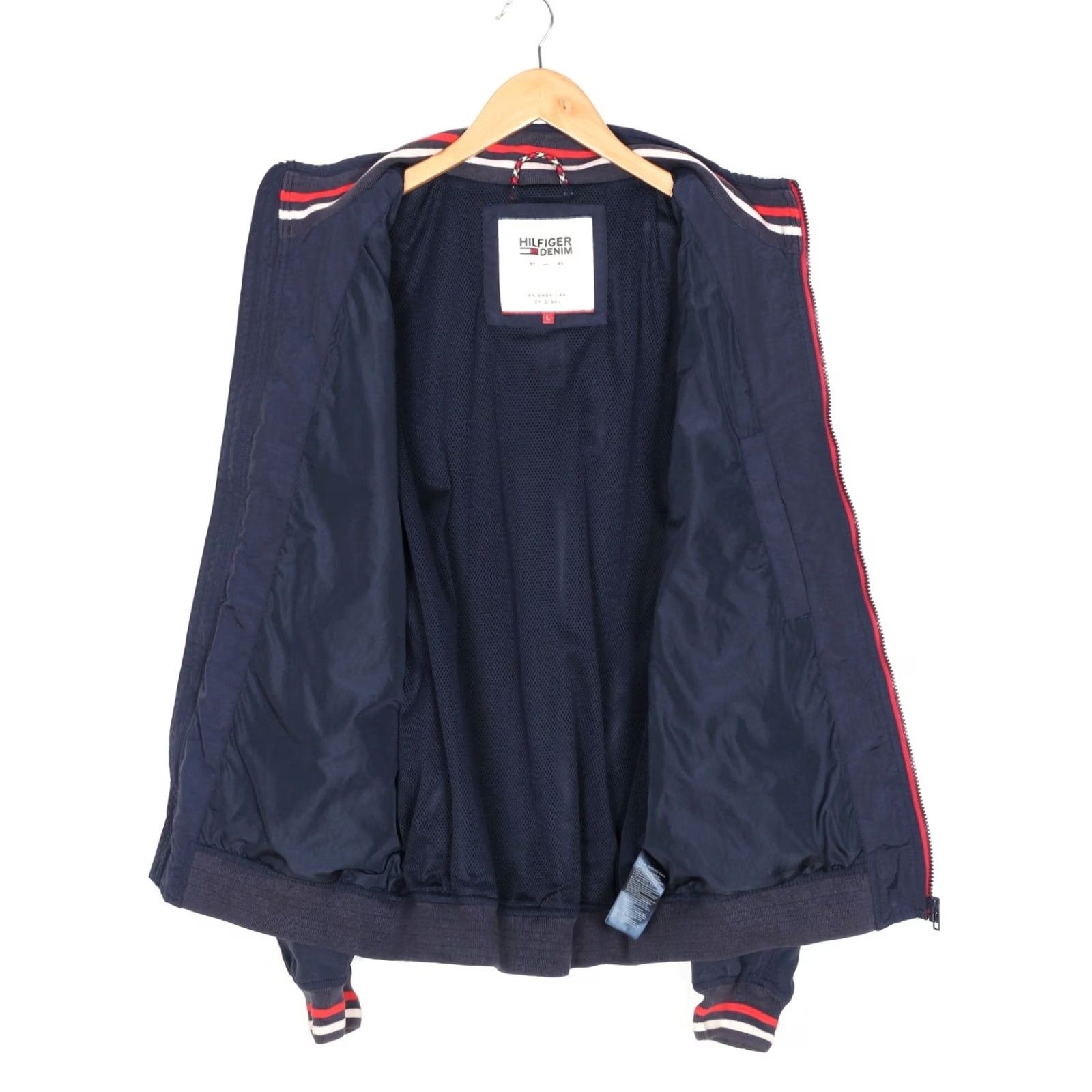 Tommy Hilfiger TOMMY HILFIGER DENIM Bomber Jacket Men L MJ5884 Jacket, Bomber, Blue, Denim, Tommy Hilfiger, Regular, Zip, All Seasons, Casual, Travel, Logo, Hooded? Size US L / EU 52-54 / 3 - 3 Thumbnail
