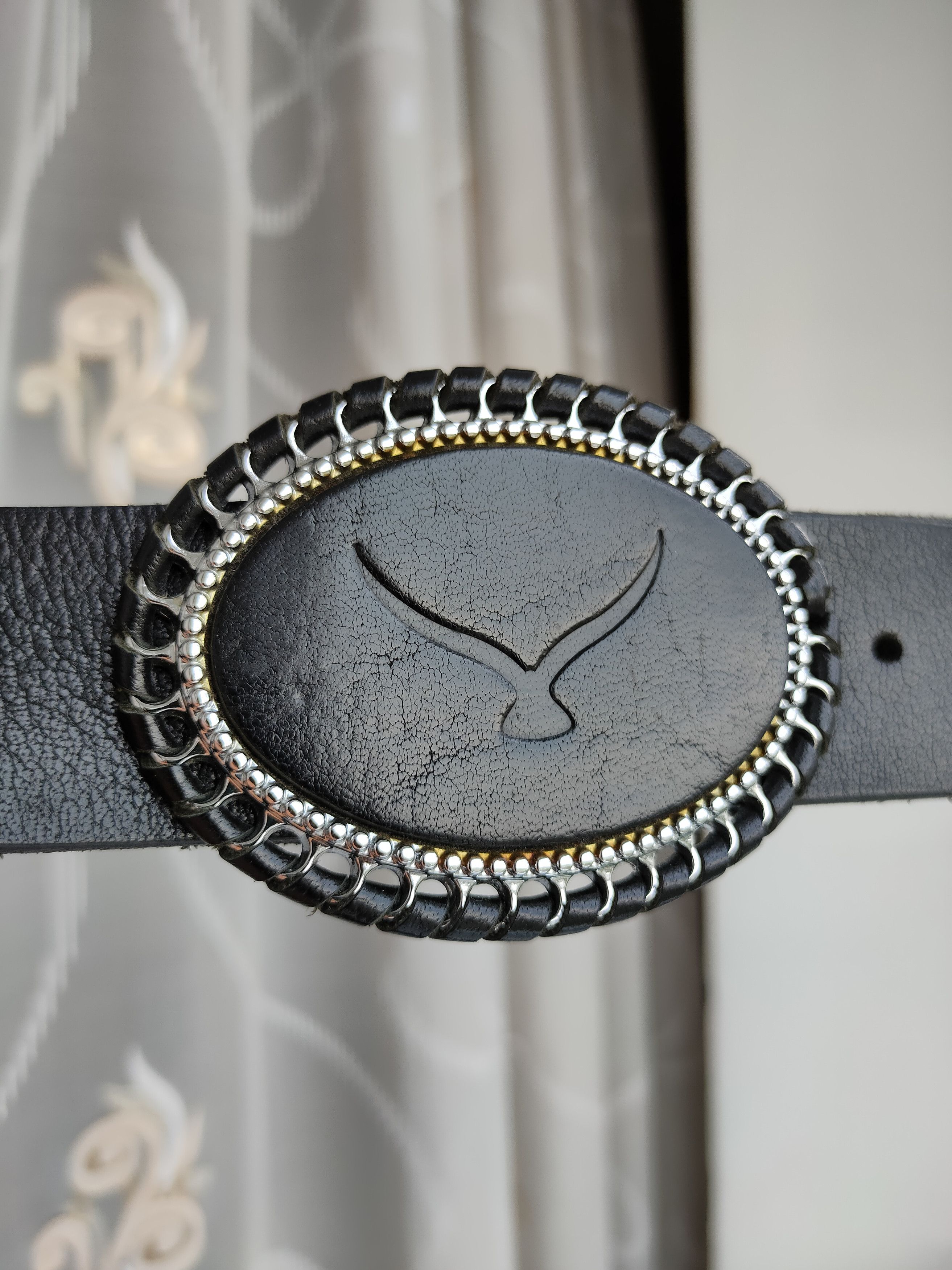 Buckle Black × Genuine Leather Mapi Leather Belt Buckle Mapi Unisex Size ONE SIZE - 7 Thumbnail