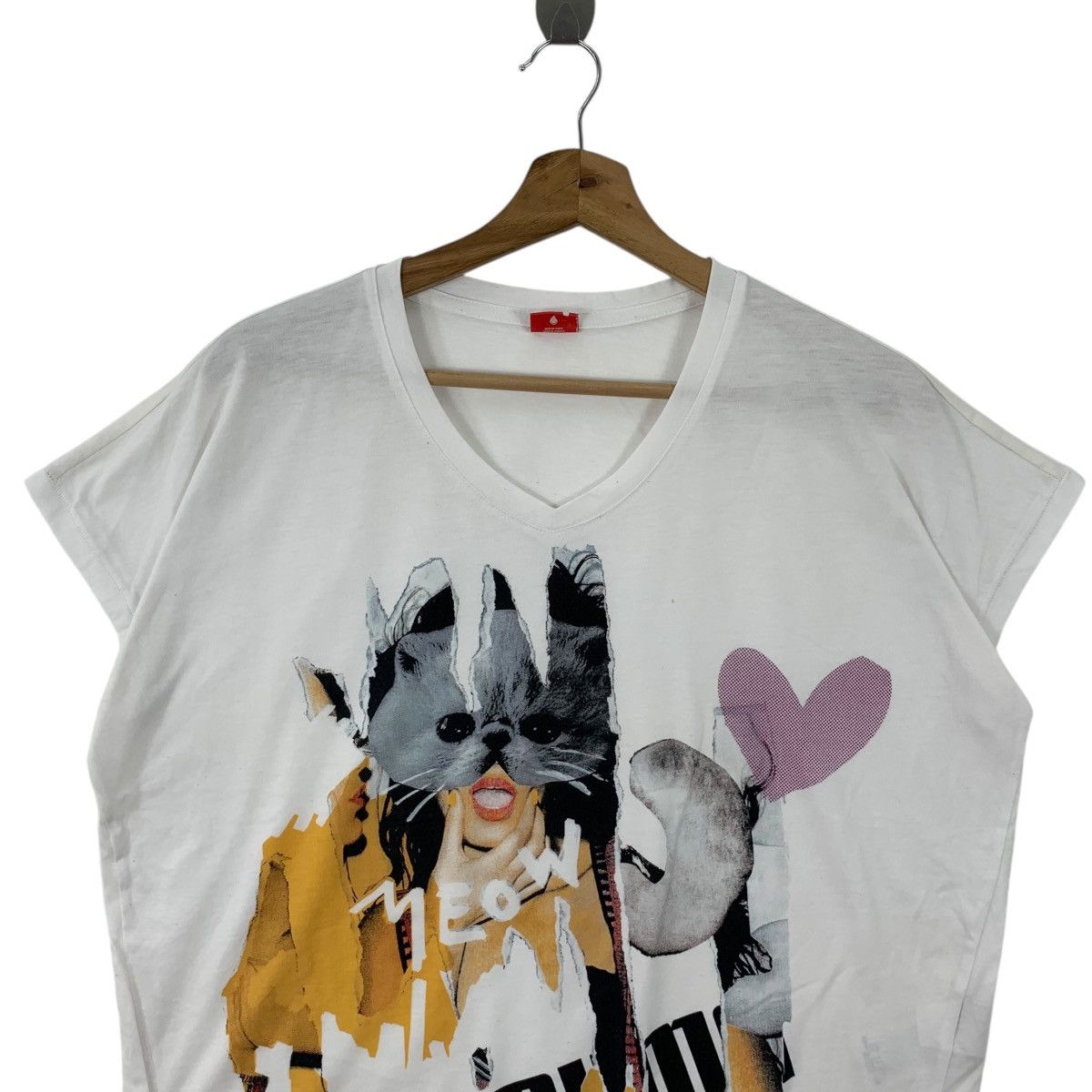 Puma PUMA SPORTSWEAR MEOW Baggy Cropped Top Tee Shirt Top Blouse Size M / US 6-8 / IT 42-44 - 2 Thumbnail