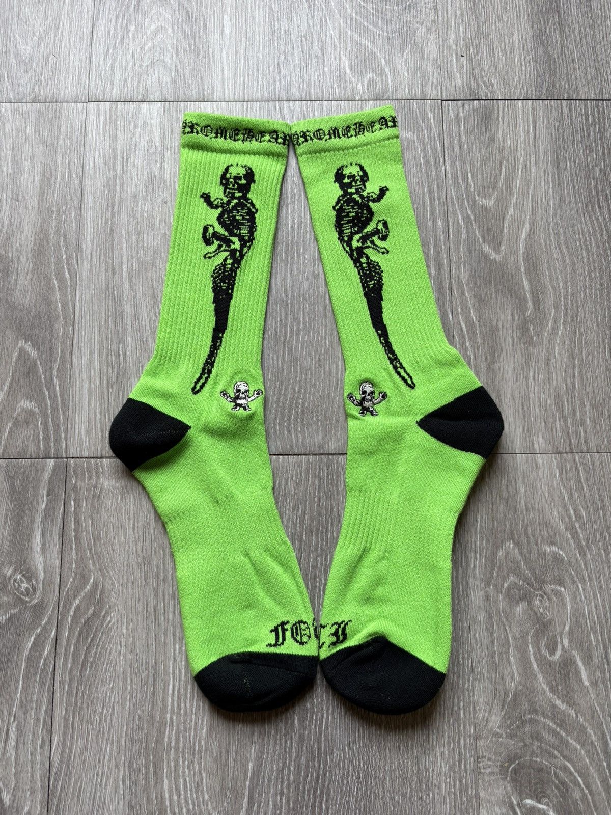 Chrome Hearts Chrome Hearts Green Foti Socks Size ONE SIZE - 2 Thumbnail