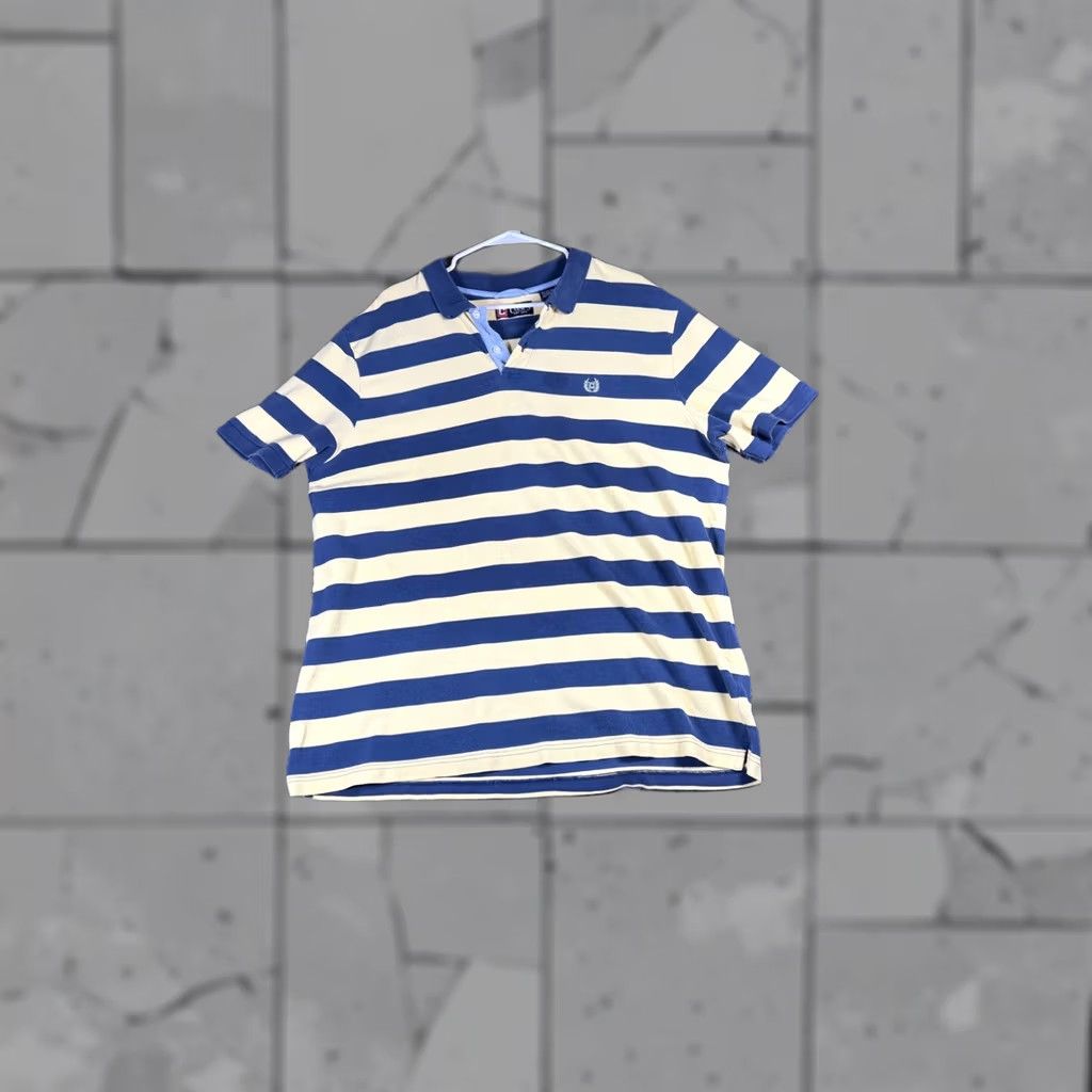 Chaps Chaps Polo Shirt Short Sleeve Classic Fit XXL Blue Striped Casual Golf Mens Size US XXL / EU 58 / 5 - 1 Thumbnail