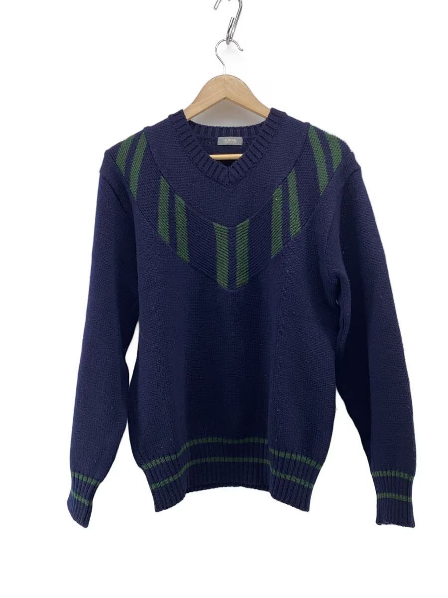 Comme des Garcons Homme V Neck Wool Knit Sweater Size US M / EU 48-50 / 2 - 1 Thumbnail