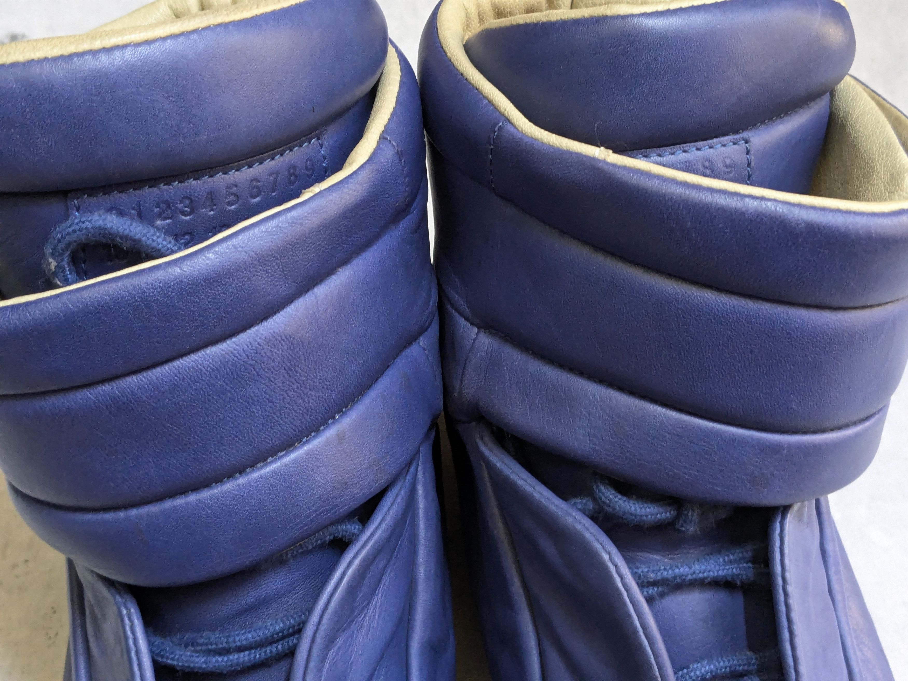 Maison Margiela Maison Margiela Future Blue 12 45 High Tops Leather Size US 12 / EU 45 - 5 Thumbnail