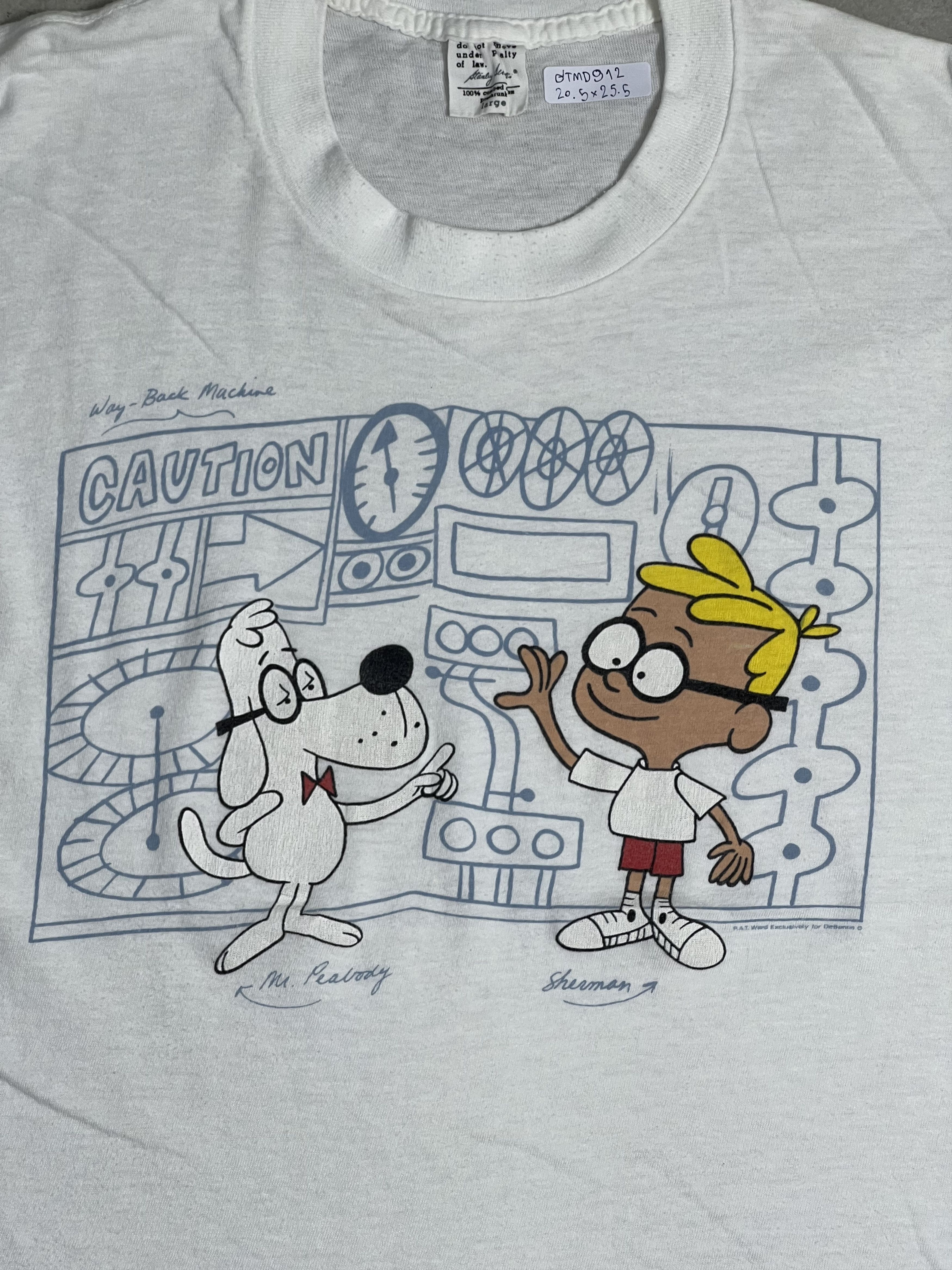 Cartoon Network Vtg 90s Mr.Peabody & Sherman Cartoon Animation (L) GTMD912 Size US L / EU 52-54 / 3 - 2 Thumbnail