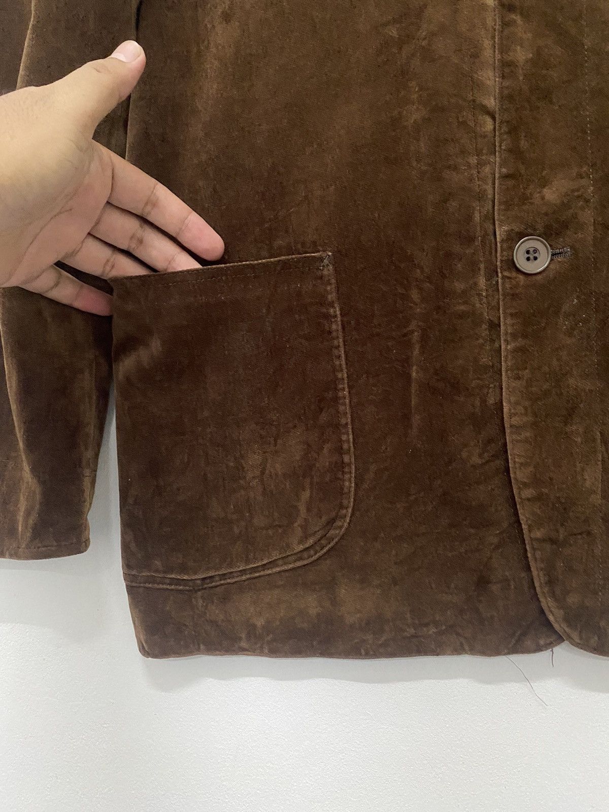Designer × Vintage × Yohji Yamamoto Yohji Yamamoto Ined Hommes Speciaux velvet jacket Size US M / EU 48-50 / 2 - 4 Thumbnail