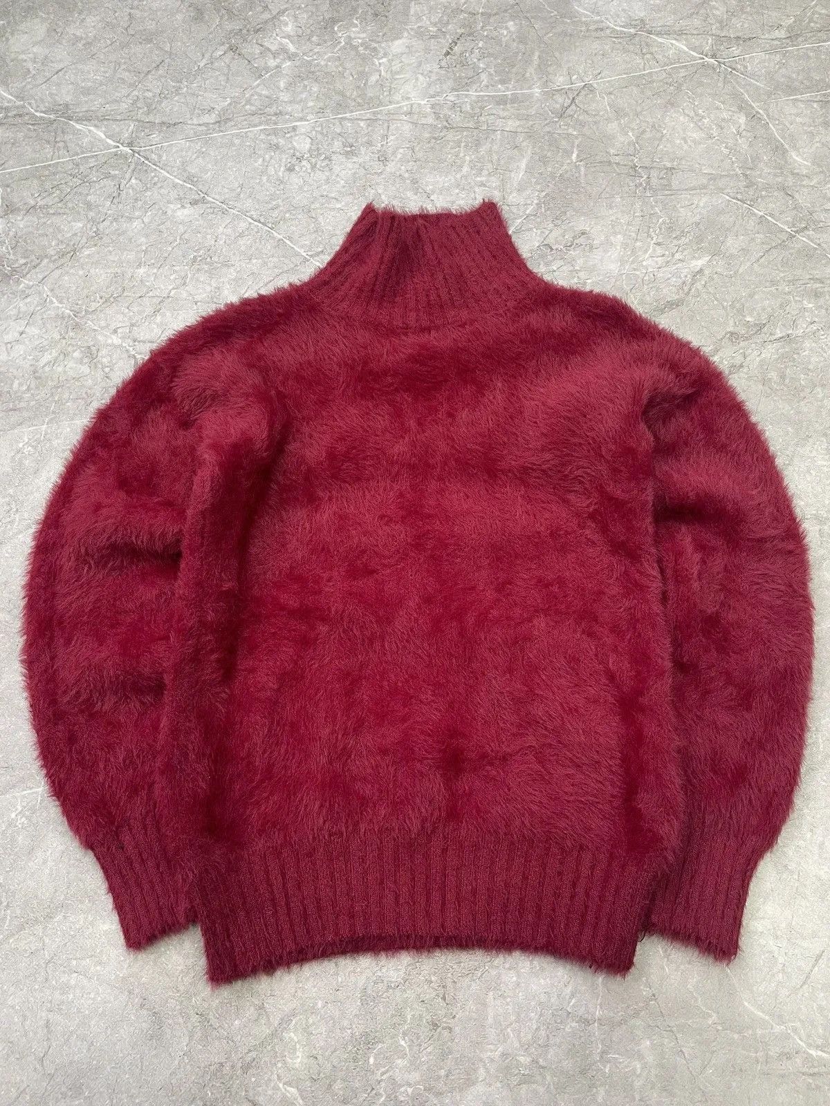 Hysteric Glamour × Japanese Brand × Le Grande Bleu (L.G.B.) Avant-Garde Red fur mohair hystericglamour style Sweater Size US M / EU 48-50 / 2 - 1 Thumbnail