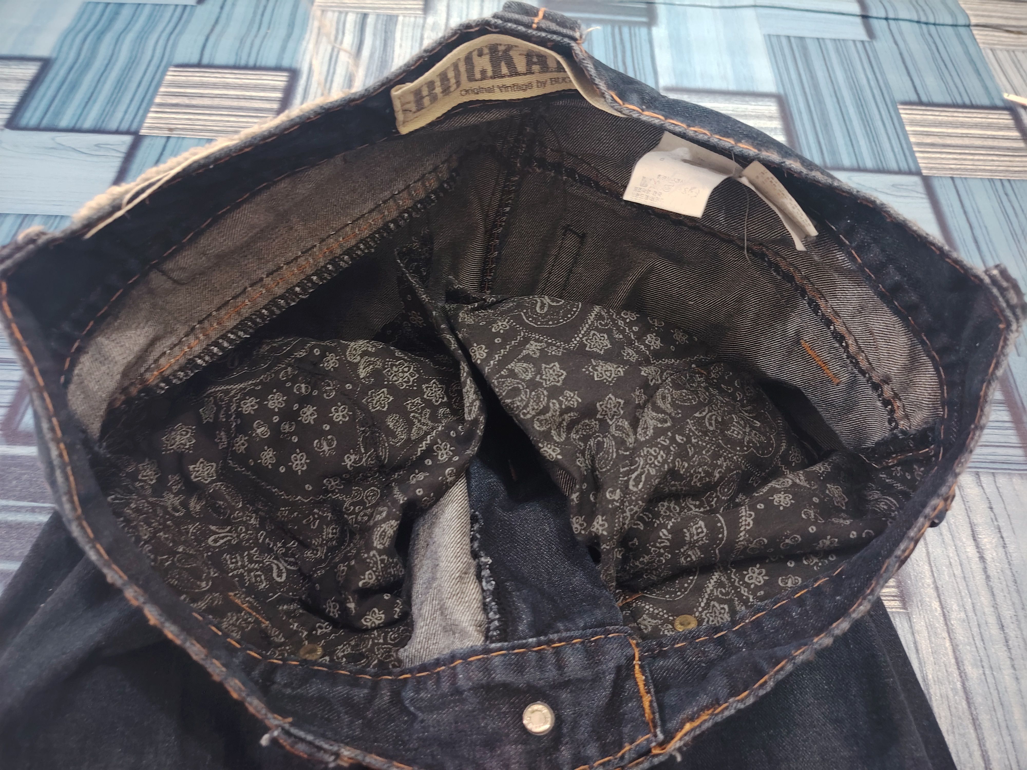 BUCKAROO Japanese Buckaroo Jeans Brown Stitch Size US 32 / EU 48 - 10 Thumbnail