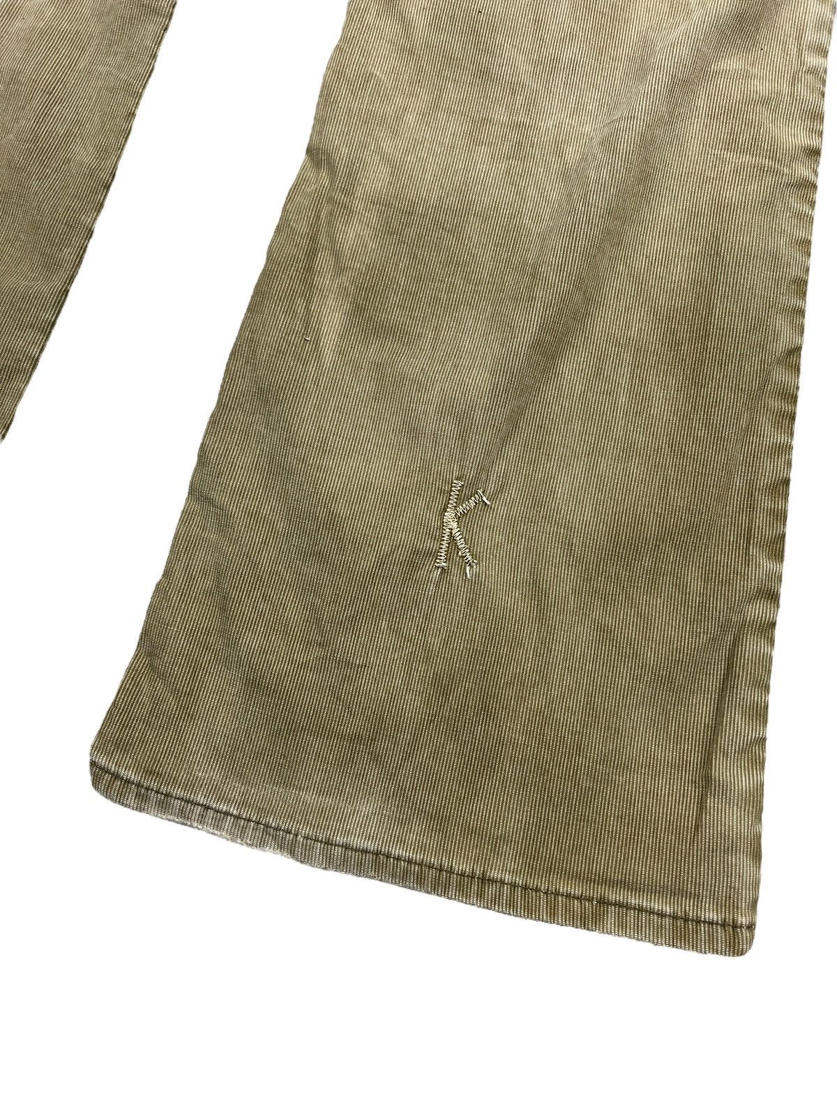 If Six Was Nine × Japanese Brand × Le Grande Bleu (L.G.B.) Kunna 🇯🇵 Sample Distressed Flare Corduroy Bush Pants Size US 32 / EU 48 - 8 Thumbnail