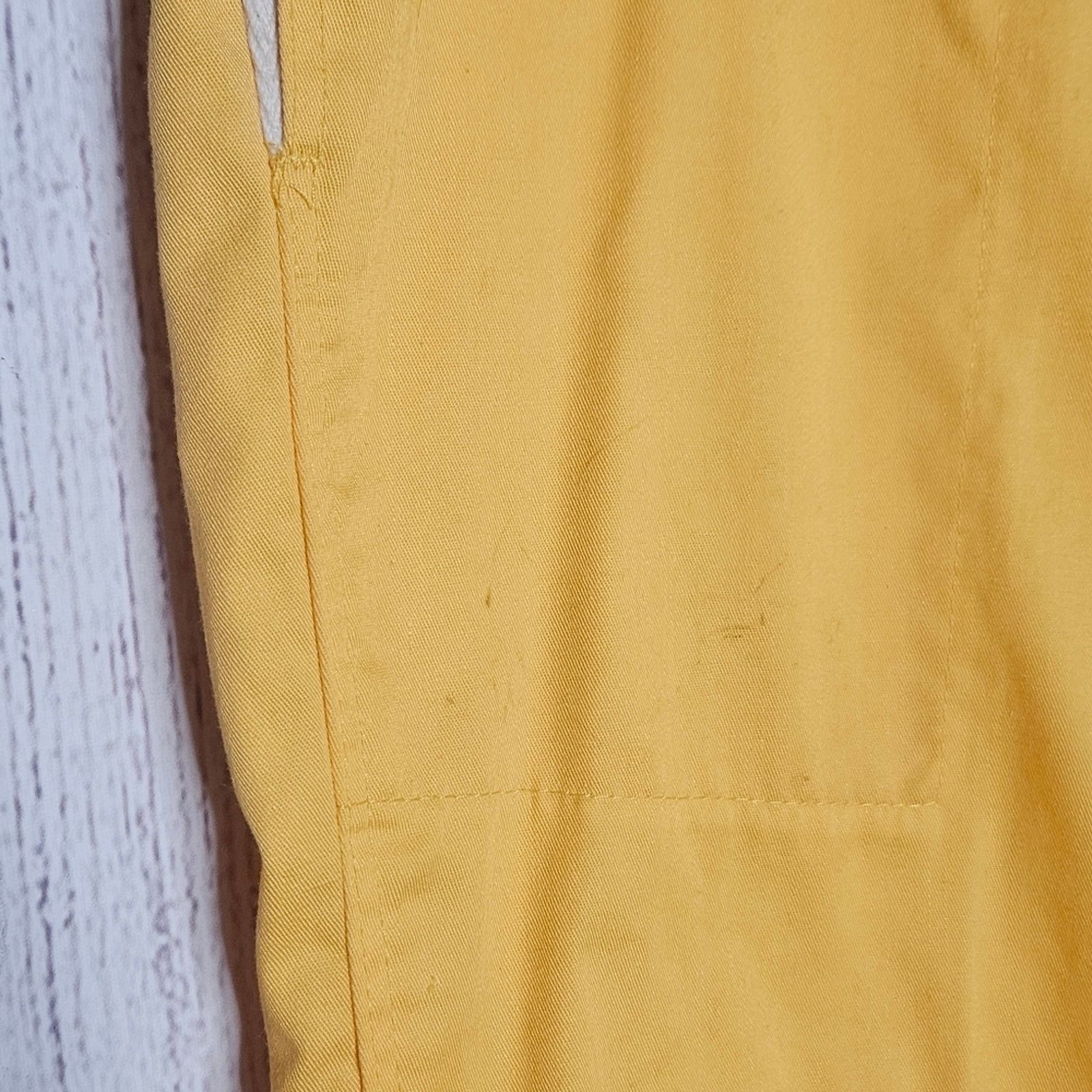Sears × Vintage Vintage Activewear by Sears Mustard Yellow Casual Pants Size US 36 / EU 52 - 2 Thumbnail