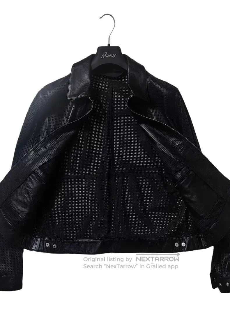 Brioni Brioni Hollowed-out cowhide jacket Size US L / EU 52-54 / 3 - 4 Thumbnail