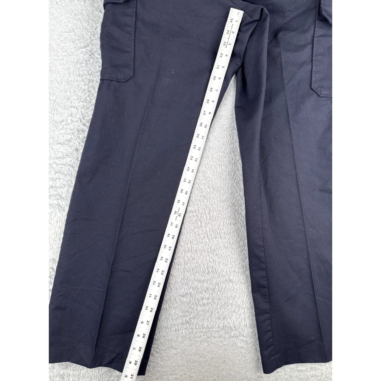 Vintage Elbeco Pants Women 16 Blue Cargo Straight Leg Polyester Blend Twill Tactical LEO Size 38" / US 16 / IT 52 - 7 Thumbnail
