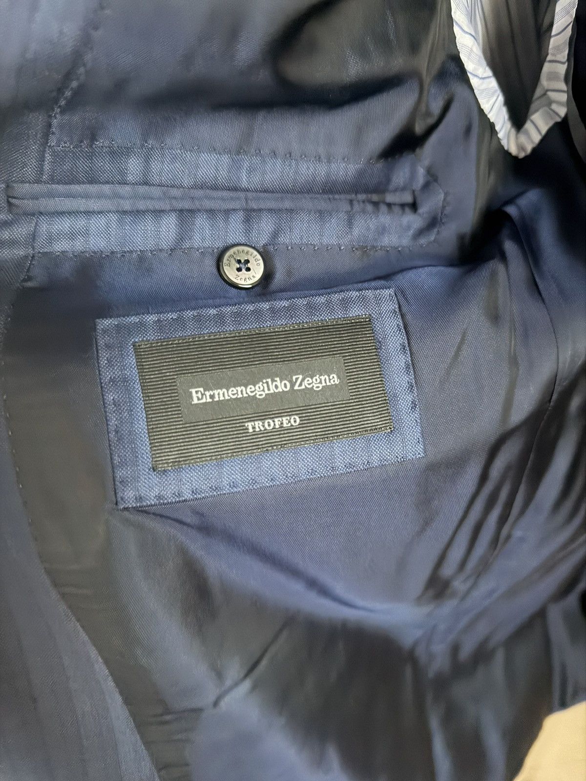 Ermenegildo Zegna Zegna Trofeo Navy Checker 2-Piece Suit 42R US/52R IT Size 42R - 6 Thumbnail