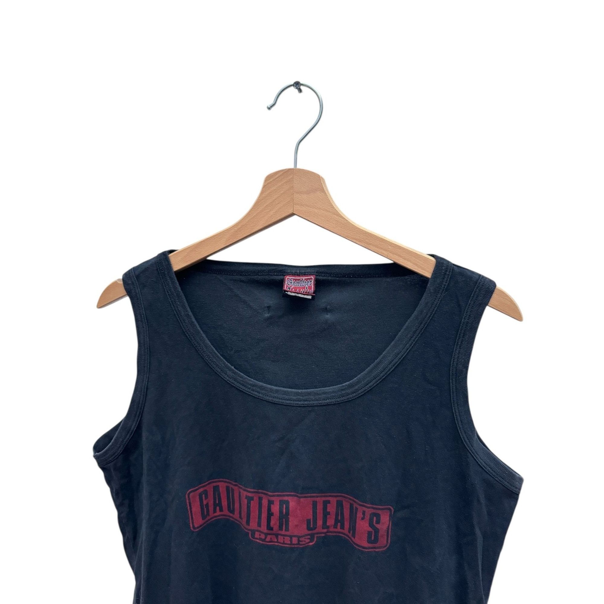 Jean Paul Gaultier Black Gaultier Jeans Tank Top Size L / US 10 / IT 46 - 2 Thumbnail