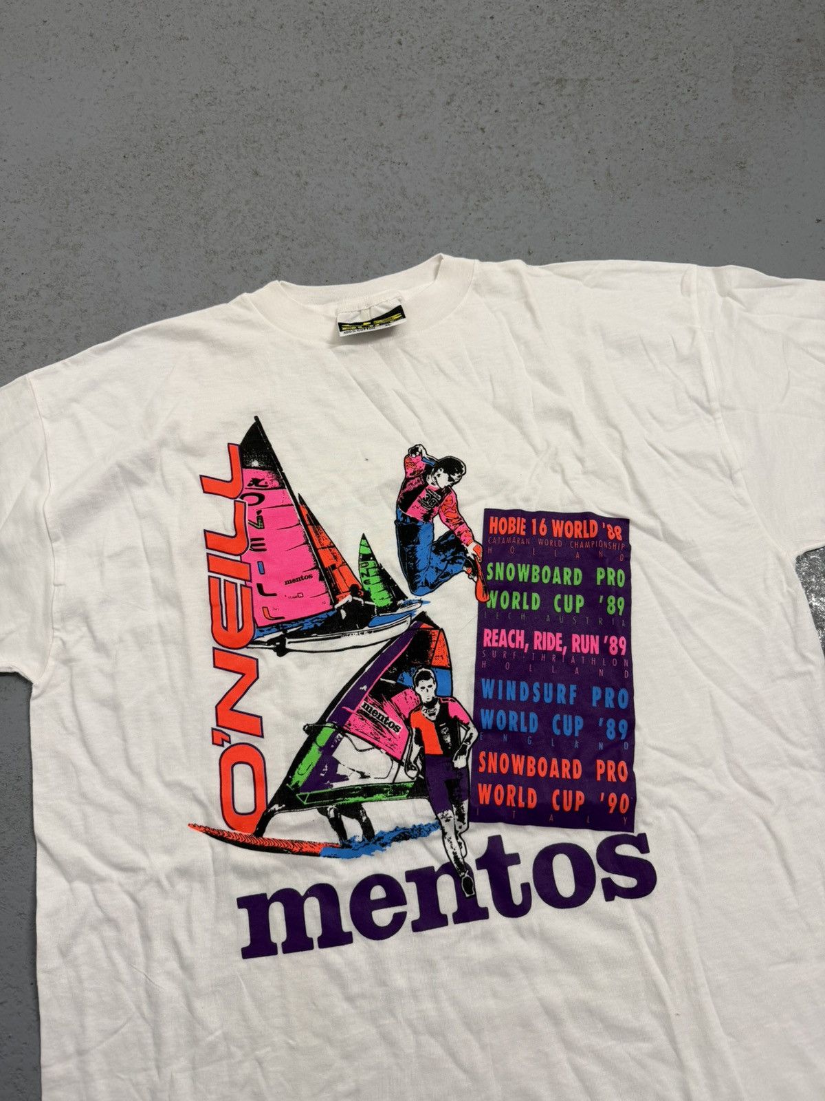 O'Neill Vintage 1989/90 Cup O’Neill Single Stitch Dead Stock Tee Size US XL / EU 56 / 4 - 3 Thumbnail