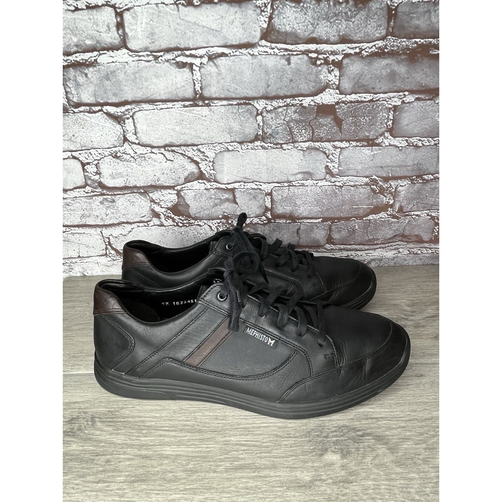Mephisto MEPHISTO Frank GoWing Black Leather Lace Up Sneakers Shoes M Size US 11.5 / EU 44-45 - 11 Thumbnail