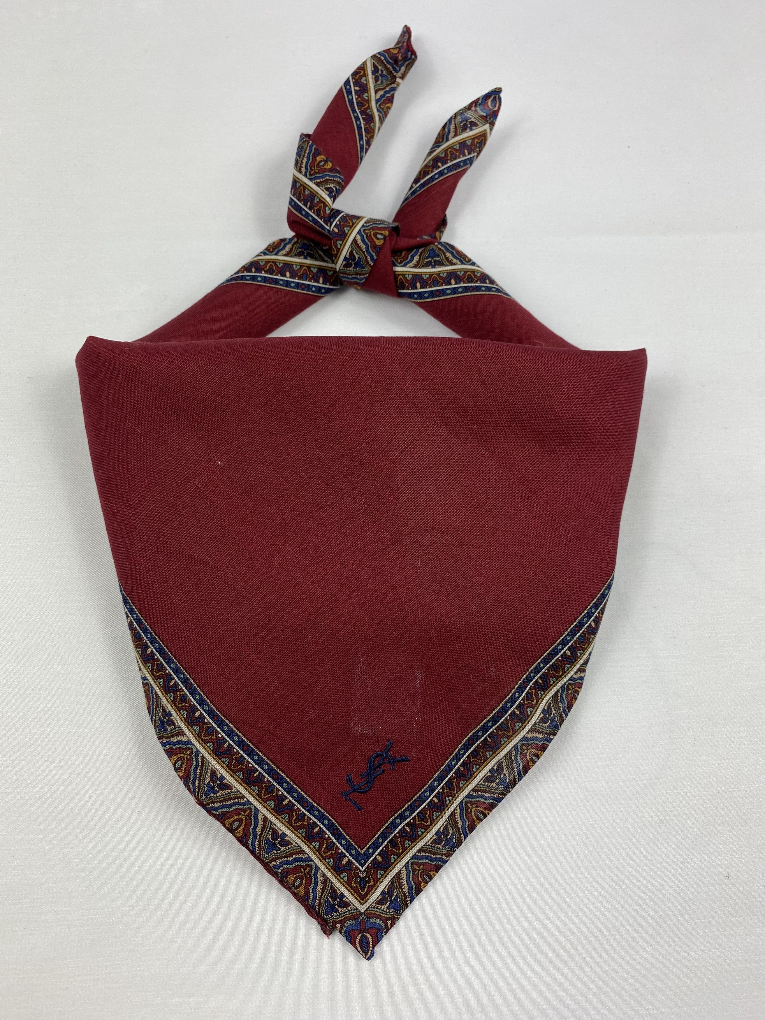 Yves Saint Laurent Yves Saint Laurent Handkerchief / Bandana / Neckerchief Size ONE SIZE - 1 Thumbnail