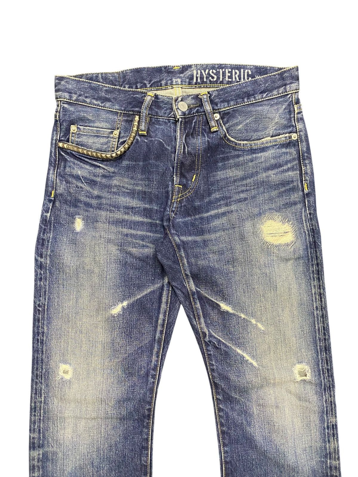 Hysteric Glamour Hysteric Glamour Distressed Stud Denim Size US 30 / EU 46 - 3 Thumbnail