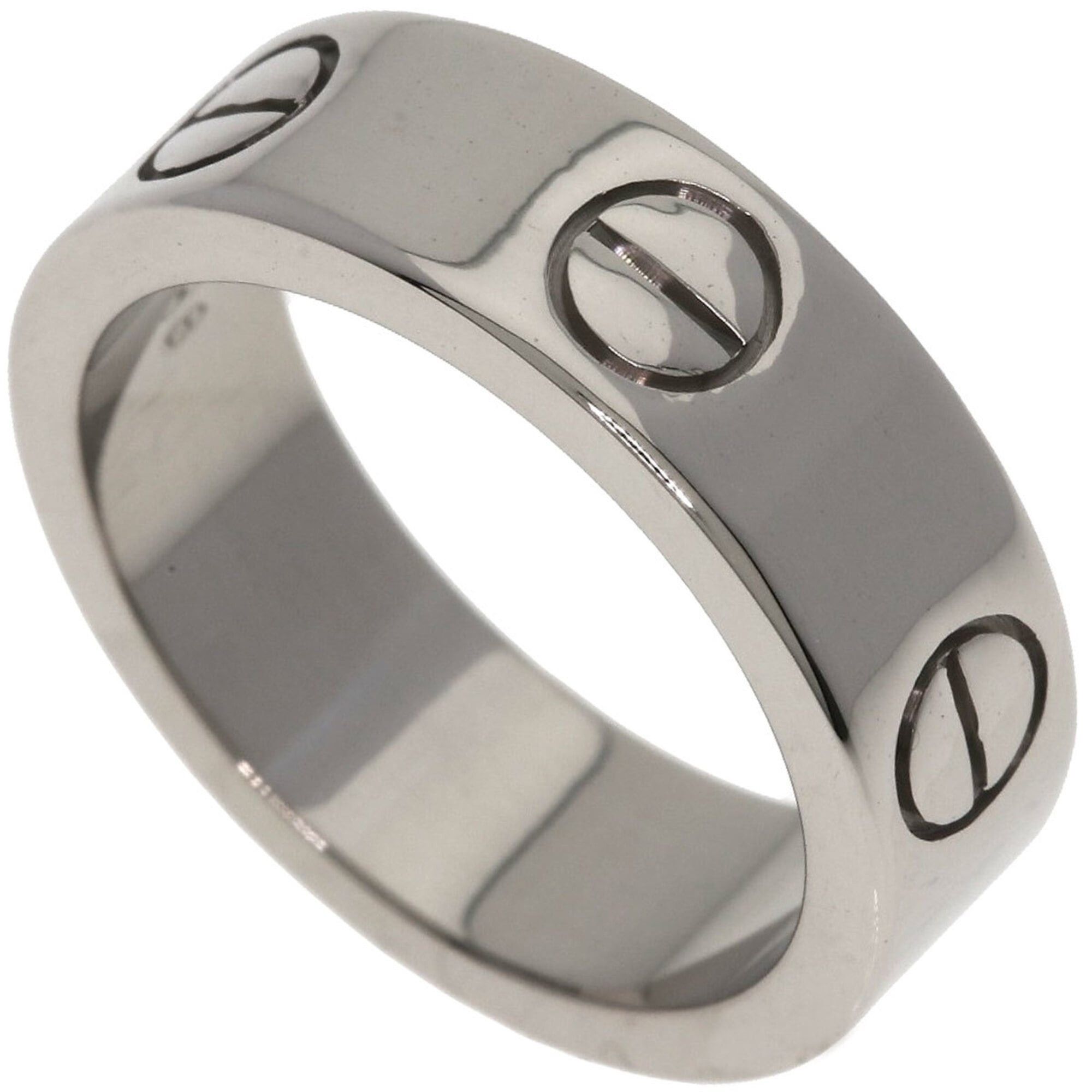 Cartier Cartier Love Ring #48, 18K White Gold, Women's Ring, CARTIER Size ONE SIZE - 1 Thumbnail