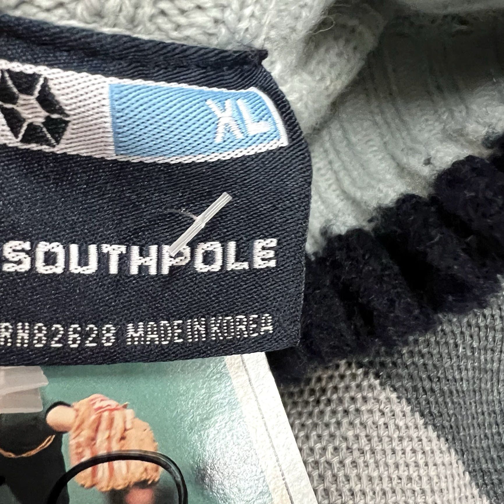 Southpole VINTAGE Southpole Mens Sweater XL Gray White Striped Pullover 90s Knit Logo Casual Size US XL / EU 56 / 4 - 7 Thumbnail