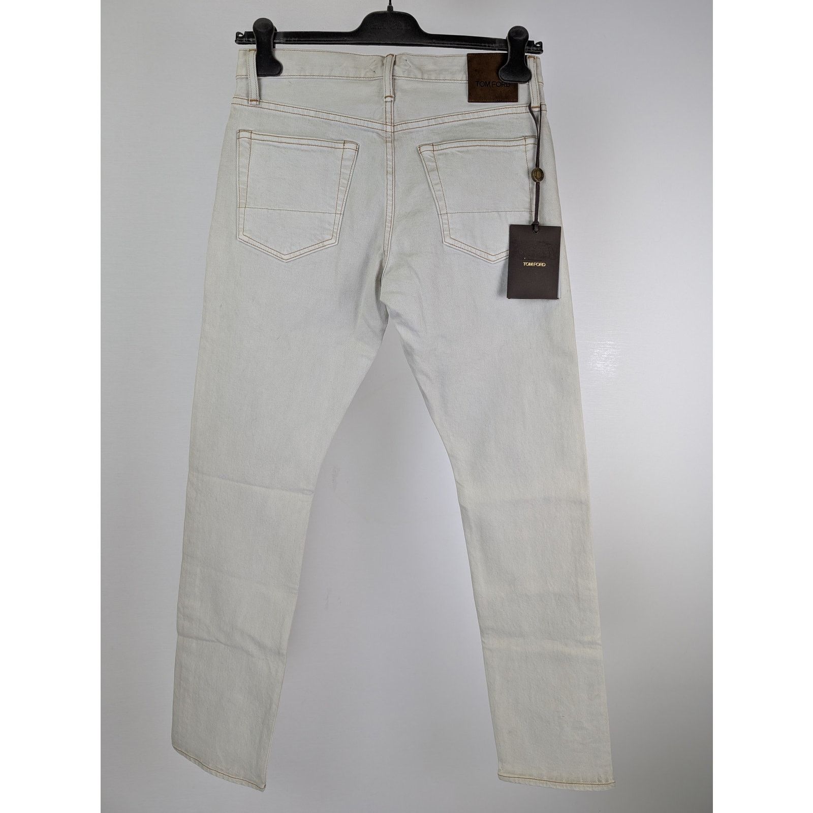 Tom Ford o1rshd1 Slim Denim Jeans in White Size US 32 / EU 48 - 11 Thumbnail