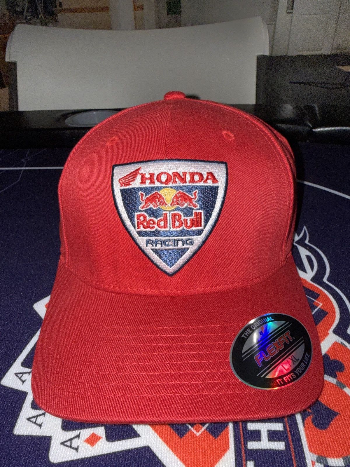 Honda Honda x Redbull Racing Flexfit Hat (Size L-XL) Size ONE SIZE - 1 Thumbnail
