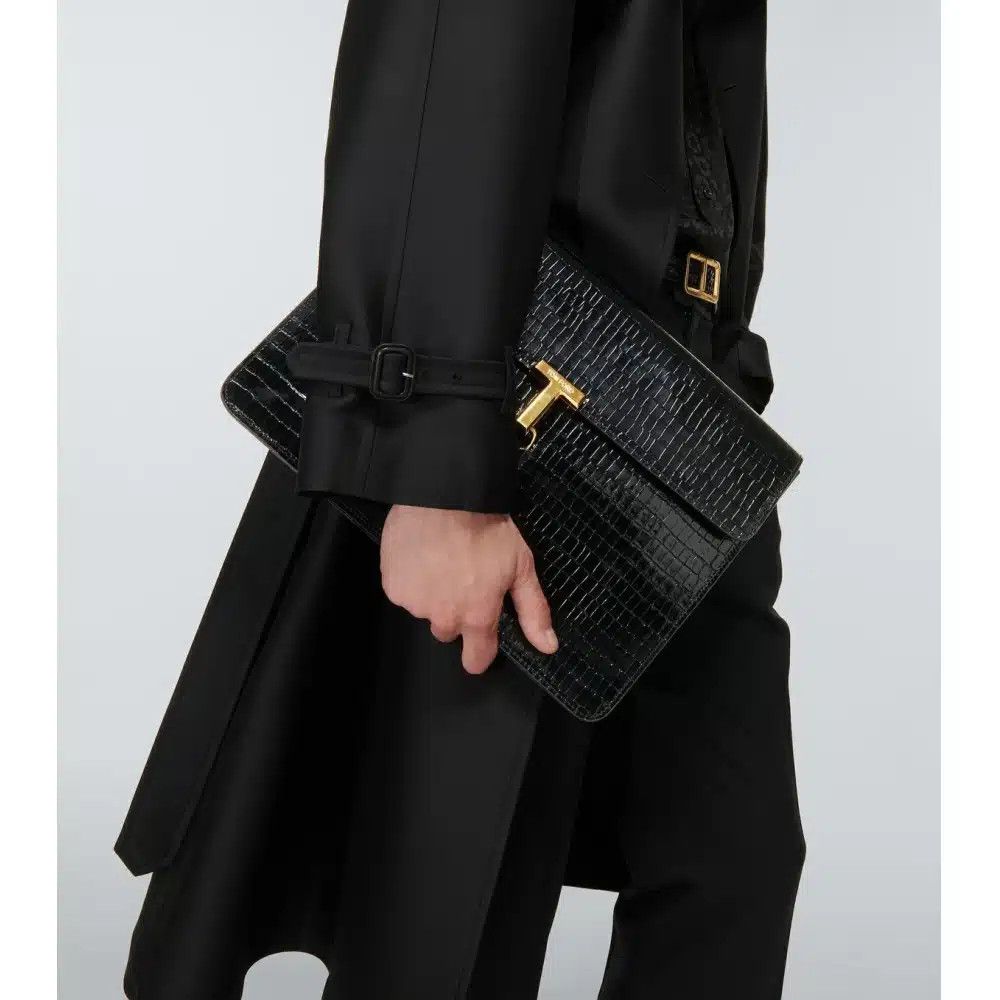 Tom Ford o1loc1c0825 H0547 Size: OS / Leather Portfolio in Black Size ONE SIZE - 3 Thumbnail