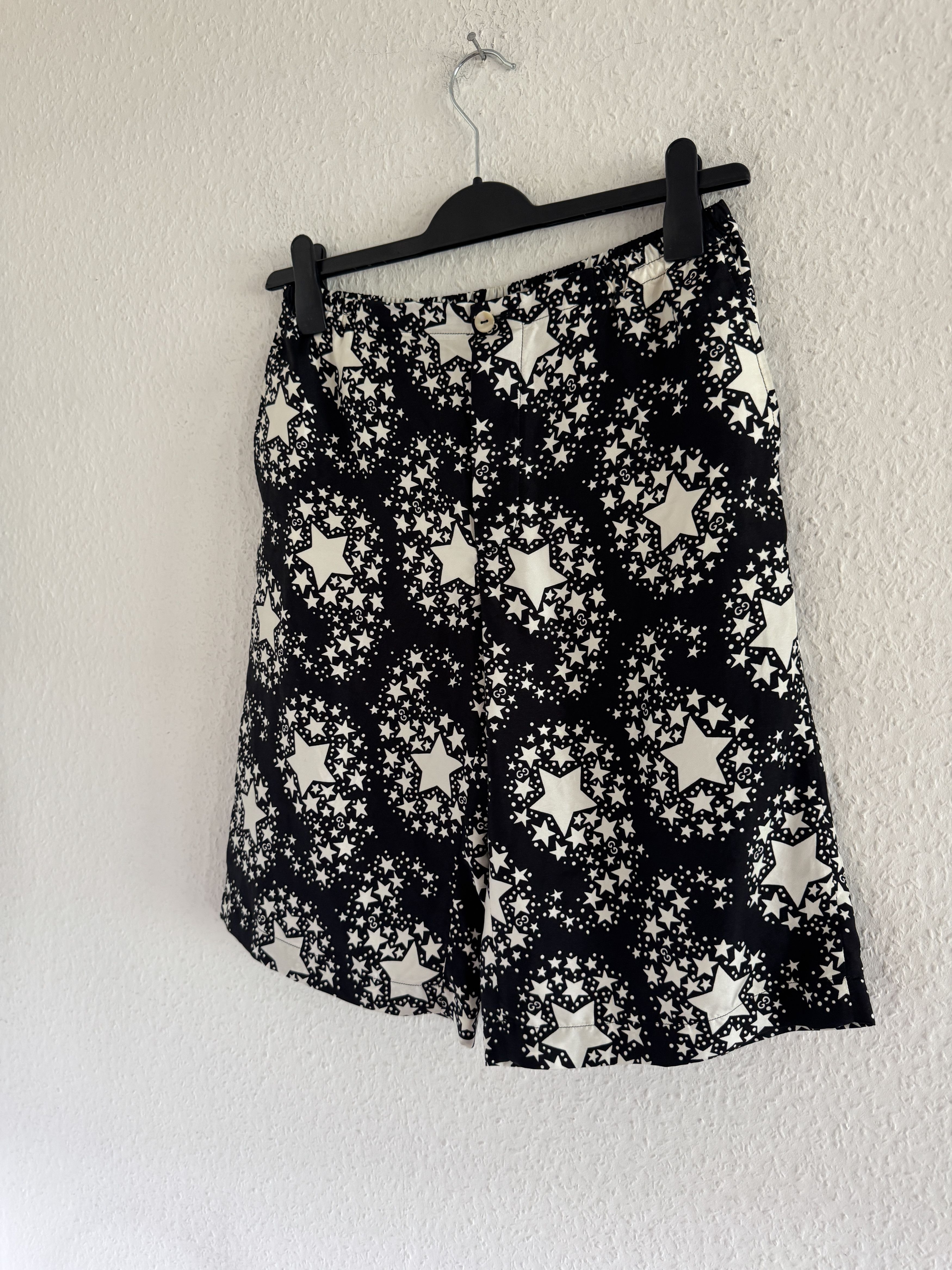 Gucci GG Star Monogram Silk Shorts Size US 28 / EU 44 - 4 Thumbnail