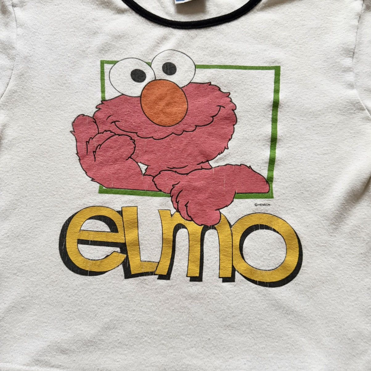 Mtv RARE 90s Sesame Street Elmo Big Logo Vintage T Shirt Tee Y2K Size XS / US 0-2 / IT 36-38 - 2 Thumbnail