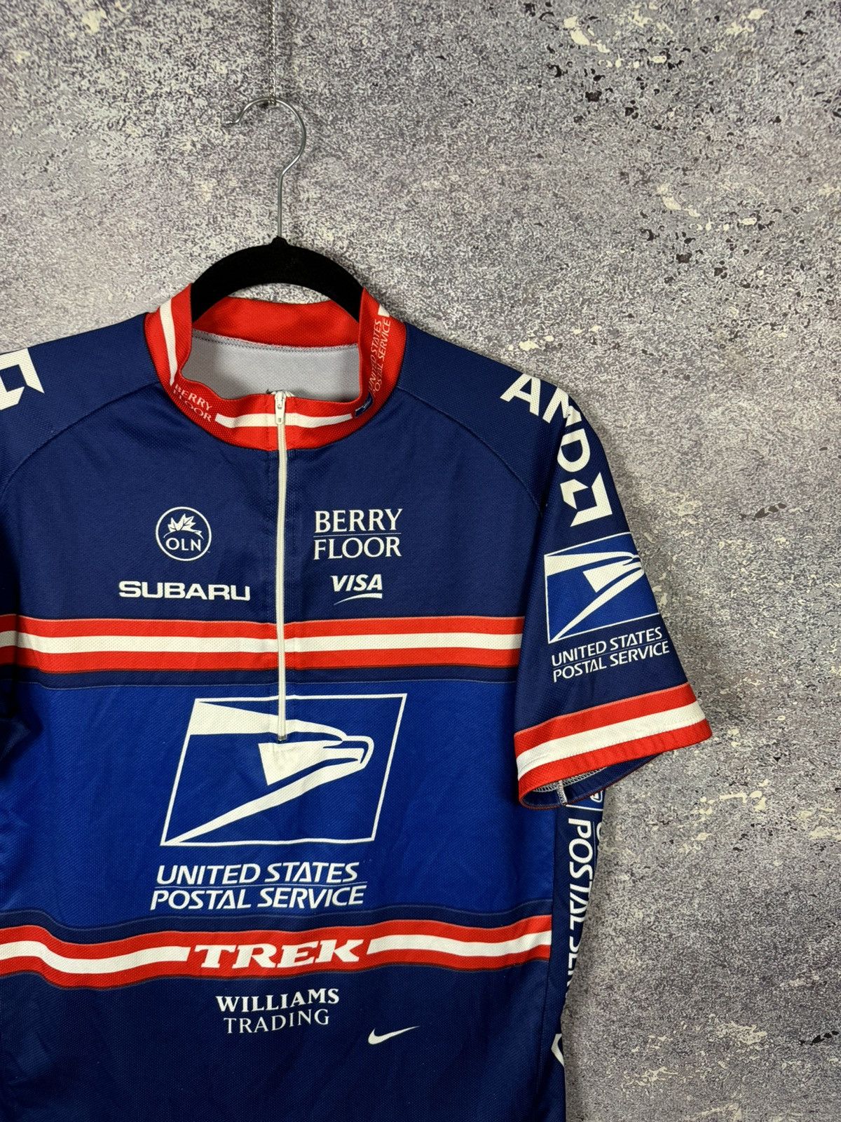 Bicycle × Nike × Vintage Nike Cycling US Jersey 2004Trek Tour de France Thomas Weisel Size US XL / EU 56 / 4 - 2 Thumbnail