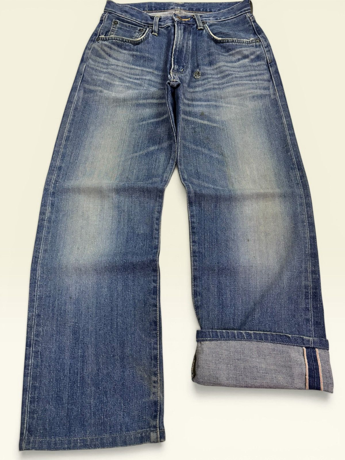 Edwin 90s Edwin 505 Selvedge Orange Tag Loose Fit Jeans Size US 29 - 1 Thumbnail