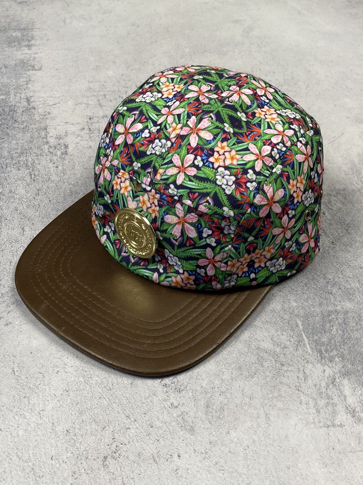 Other Hype Over Print Floral 5 Panel Cap hipster y2k Size ONE SIZE - 4 Thumbnail